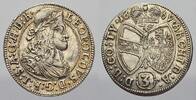Haus Habsburg 3 Kreuzer (Groschen) 1669 Leopold I. 1658-1705. Vorz&uuml;glich... 51.27 &pound;  +  21.36 &pound; shipping