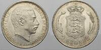 D&auml;nemark 2 Kronen 1916 Christian X. 1912-1947. Vorz&uuml;glich-Stempelglanz 38.45 &pound;  +  21.36 &pound; shipping