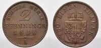 Brandenburg-Preu&szlig;en Cu 2 Pfennig 1868 A Wilhelm I. 1861-1888. Vorz&uuml;glich 8.55 &pound;  +  21.36 &pound; shipping
