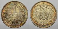 Kleinm&uuml;nzen 1 Mark 1914 E Stempelglanz mit sch&ouml;ner Patina 29.62 &pound;  +  21.16 &pound; shipping