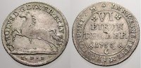 Braunschweig-Wolfenbüttel 1/6 Taler Karl I. 1735-1780. -