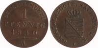 Sachsen-Weimar-Eisenach 1 Pfennig Carl Friedrich 1828-1853. -