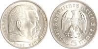 Drittes Reich 5 Reichsmark Paul von Hindenburg - ohne Hakenkreuz. -
