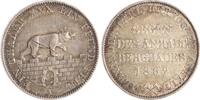 Anhalt-Bernburg Ausbeutetaler 1862 A Alexander Carl 1834-1863. VF+, Kratzer