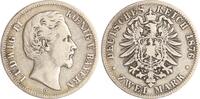 Bayern 2 Mark 1876 D Ludwig II. 1864-1886. Schön/Sehr schön 34.68 £  +  8.67 £ shipping