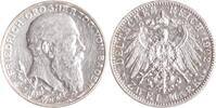 Baden 2 Mark 1902 (G) Friedrich I. 1856-1907. Vorzüglich, etwas berieben 26.01 £  +  8.67 £ shipping