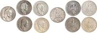 Sachsen 5 x 3 Mark Friedrich August III. 1904-1918. sehr schön, sehr sch... 108.37 £  +  8.67 £ shipping