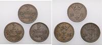 Danzig 3 x 2 Pfennig -