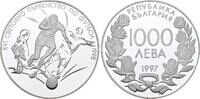 Bulgarien 1000 Leva 1997 Fussball Weltmeisterschaft. Polierte Platte in ... 105.79 &pound;  +  8.46 &pound; shipping