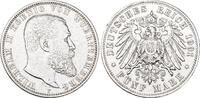 Württemberg 5 Mark Wilhelm II. 1891-1918. -
