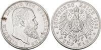 Württemberg 5 Mark Wilhelm II. 1891-1918. -