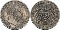 Württemberg 5 Mark Wilhelm II. 1891-1918. -