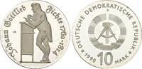 DDR 10 Mark 1990 A Johann Gottfried Fichte. Polierte Platte in Kapsel 76.91 &pound;  +  8.55 &pound; shipping