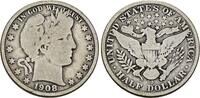 USA Half Dollar 1908 O Barber Half Dollar. Sch&ouml;n 29.91 &pound;  +  8.55 &pound; shipping