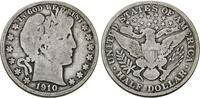 USA Half Dollar 1910 Barber Half Dollar. Sch&ouml;n 64.09 &pound;  +  8.55 &pound; shipping