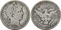 USA Half Dollar 1913 Barber Half Dollar. Sch&ouml;n 106.82 &pound;  +  8.55 &pound; shipping