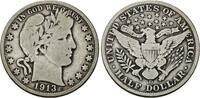 USA Half Dollar 1913 D Barber Half Dollar. Sch&ouml;n/Sehr sch&ouml;n 34.18 &pound;  +  8.55 &pound; shipping