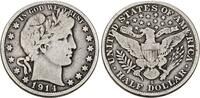 USA Half Dollar 1914 S Barber Half Dollar. Sch&ouml;n/Sehr sch&ouml;n 34.18 &pound;  +  8.55 &pound; shipping