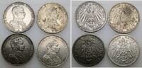Preussen 4 x 3 Mark 1914 A Wilhelm II. 1888-1918. sehr sch&ouml;n, sehr sch&ouml;n... 141.00 &pound;  +  8.55 &pound; shipping