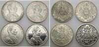 Preussen 4 x 3 Mark 1914 A Wilhelm II. 1888-1918. sehr sch&ouml;n, sehr sch&ouml;n... 141.00 &pound;  +  8.55 &pound; shipping