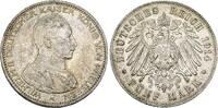 Preussen 5 Mark 1914 A Wilhelm II. 1888-1918. Sehr sch&ouml;n, Kratzer 59.82 &pound;  +  8.55 &pound; shipping