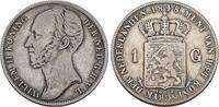 Niederlande 1 Gulden 1848 Willem II. 1840-1849 Fast sehr sch&ouml;n 25.64 &pound;  +  8.55 &pound; shipping