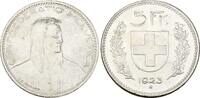Schweiz 5 Franken 1923 B Vorz&uuml;glich - Stempelglanz 149.55 &pound;  +  8.55 &pound; shipping