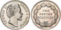 Bayern Silbermedaille o.J. Ludwig II. 1864-1886. Vorz&uuml;glich 149.55 &pound;  +  8.55 &pound; shipping
