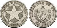 Kuba 1 Peso 1933 1. Republik Sehr sch&ouml;n 63.48 &pound;  +  8.46 &pound; shipping