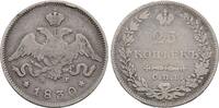 Russland 25 Kopeken Kaiserreich Nikolaus I., 1825-1855 -