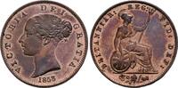Grossbritannien Cu-Penny 1858, Königreich Victoria, 1837-1901, 1877 Kaiserin von Indien EF