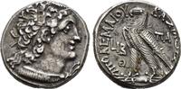 Reich der Ptolemaier Kleopatra III. und Ptolemaios X. Alexander, 107-101 v. Chr. Tetradrachme 106/105 v. Chr., Sehr schön