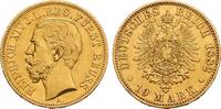 REUSS-SCHLEIZ, FÜRSTENTUM 10 Mark 1882. Heinrich XIV., 1867-1913 EF