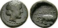 Reich der Seleukiden Kleinbronze (Denomination D) Antiochos III. der Grosse, 223-187 v. Chr. -