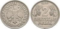 BUNDESREPUBLIK DEUTSCHLAND  2 Mark 1951 G. Sehr schön