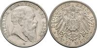 Baden 2 Mark 1907 G Friedrich I. 1856-1907 Min. Kr. u. Rf., ss-vz 52.02 £  +  173.39 £ shipping