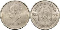 Weimarer Republik 3 Reichsmark 1932 F Zum 100. Todestag Goethes Rf., Kr.... 130.04 £  +  173.39 £ shipping