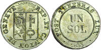 Weltm&uuml;nzen 1 sol SUISSE  1833 Gen&egrave;ve SPL Incroyable qualit&eacute; #5178  42.31 &pound;  +  8.45 &pound; shipping