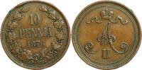 Weltm&uuml;nzen 10 Pennia Finlande  1876 TTB+ Belle qualit&eacute; - #5633  42.31 &pound;  +  8.45 &pound; shipping