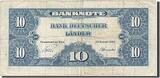 GERMANY - FEDERAL REPUBLIC 10 Deutsche Mark 1949 Banknote, 1949-08-22 VF(20-25)
