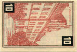 Germany 10 Pfennig Banknote, Wunstorf, château, 1922 UNC(63) Mehl:1458.2