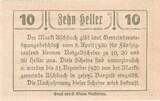 Austria 10 Heller Banknote, Aschbach, Eglise, 1920 UNC(63) Mehl:FS 55b