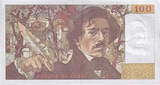 France 100 Francs 1984 Delacroix, G.75, Fayette:69.08a, KM:154b AU(50-53)