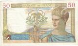 France 50 Francs 1935 Cérès, L.3154, Fayette:17.18, KM:81 EF(40-45)