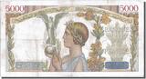 France 5000 Francs 1938 Banknote, 5 000 F 1934-1944 