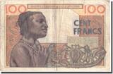 French West Africa 100 Francs 1957 Banknote, 1957-05-20, KM:46 EF(40-45)