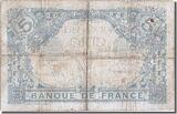 France 5 Francs 1912 Banknote, 5 F 1912-1917 
