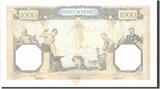 France 1000 Francs 1937 Banknote, 1 000 F 1927-1940 