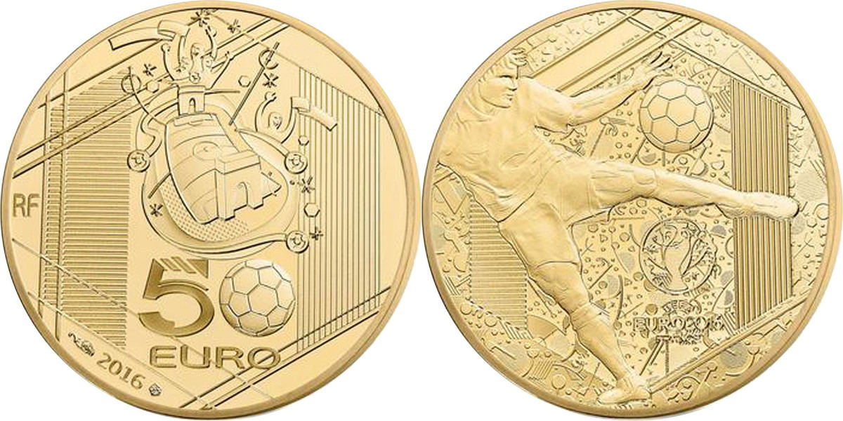 3 5 евро. Monnaie de Paris 5 Euro UEFA Gold. Монета Париж 2016 monnaie de. Монета 50 Euro 2016 France. 1.5 Евро золото.