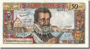 France 50 Nouveaux Francs Banknote, 50 NF 1959-1961 ''Henri IV'' -